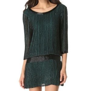 Parker beaded drop waist dress